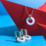 LIFESAVER WHITE CHIP  NECKLACE