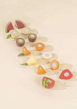 Wooden fruit playset