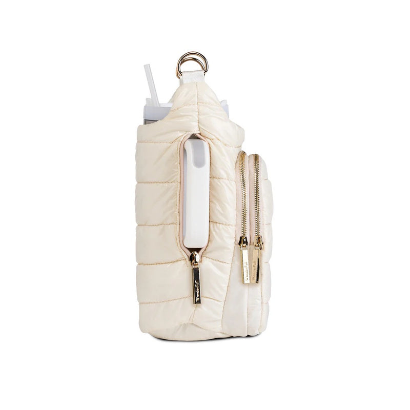 HYDROBAG HANDLE IVORY GLOSSY/ solid vegan leather strap