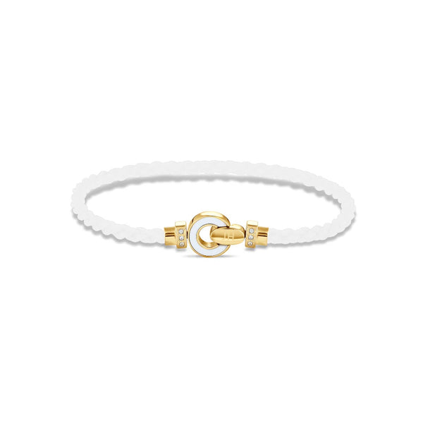 NEREIDA CORD WITH ZIRCONIA WHITE