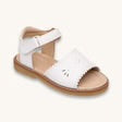 Classic Sandal w/Scallop White Child