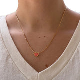 AMARE CORAL CHIP NECKLACE