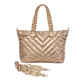 HYDROBAG PUFFER GOLD TOTE PAÑALERA