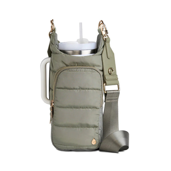 HYDROBAG HANDLE SAGE GREEN solid vegan leather strap