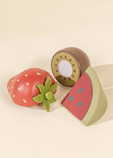 Wooden fruit playset