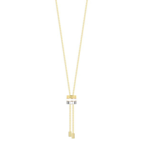 WEWA BOLO TIE TUBE WHITE CHIP NECKLACE