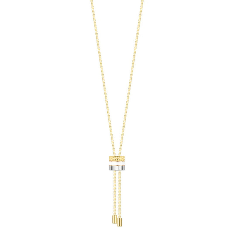 WEWA BOLO TIE TUBE WHITE CHIP NECKLACE