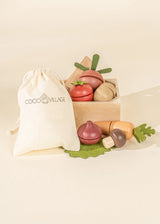 Wooden vegetables playset