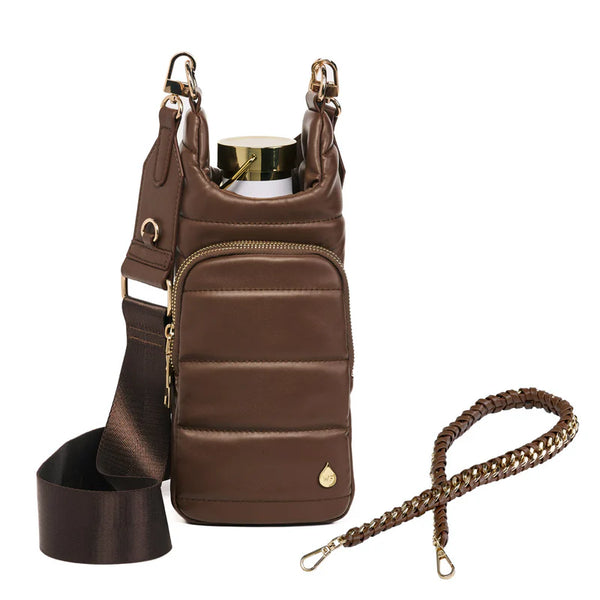 HYDROBAG Brown Mocha Vegan leather bottle bag