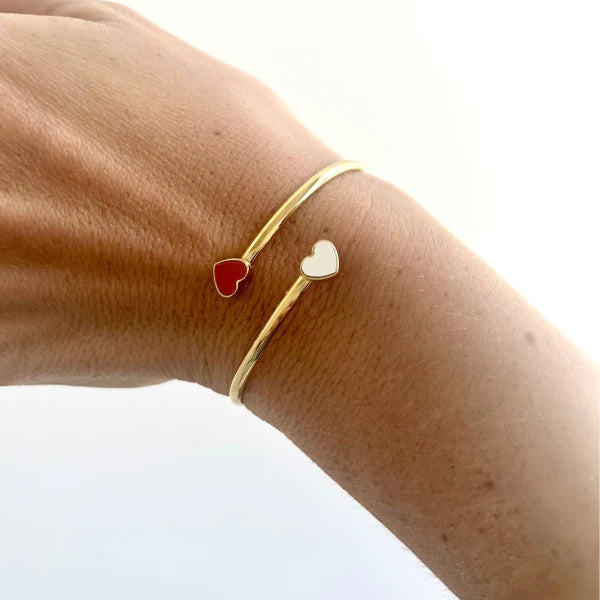 AMARE RED AND WHITE CHIPS BANGLE