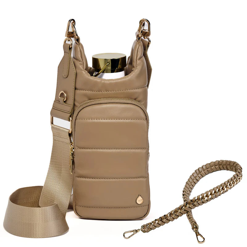 HYDROBAG Taupe Vegan leather bottle bag