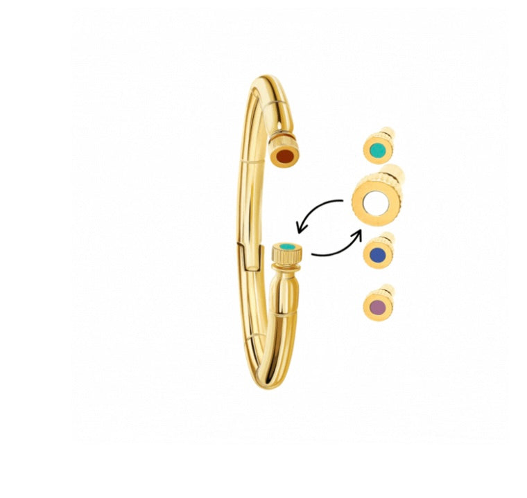 SEACAP TURQUOISE CHIP STUD EARRINGS