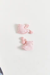 SET GORRO+BOOTIE  STARS ROSA