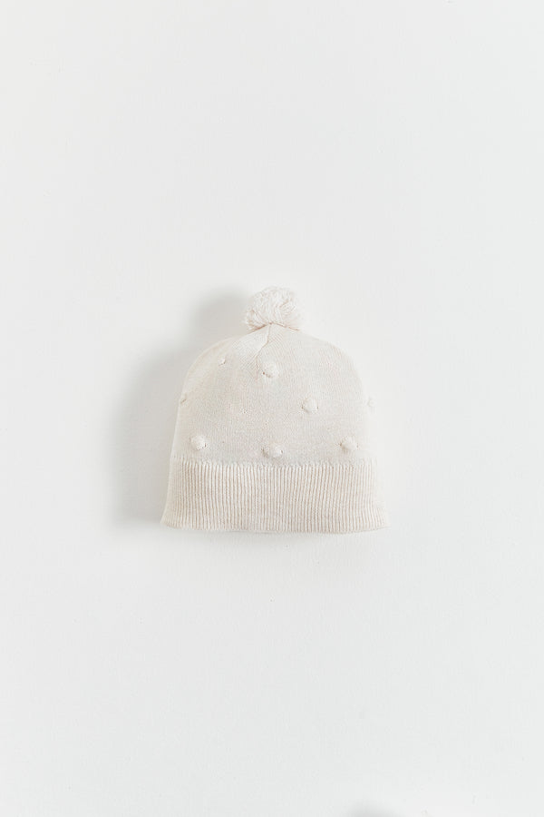 GORRITO TEJIDO MY FIRST KNIT BEIGE