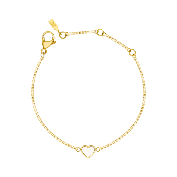 AMARE WHITE CHIP BRACELET SILVER