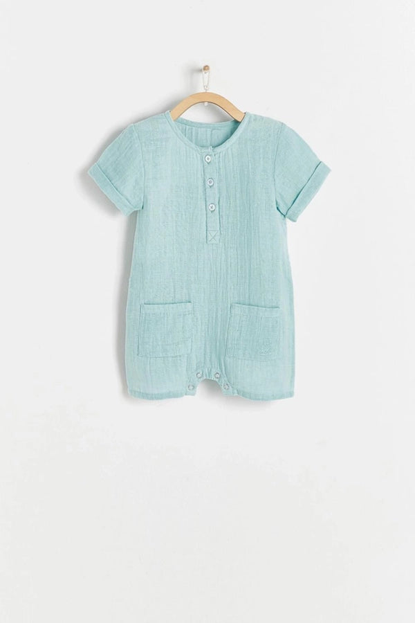 SHORTALL CON SOMBRERO COLIN MUSLIN VERDE