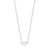 AMARE WHITE CHIP SILVER NECKLACE