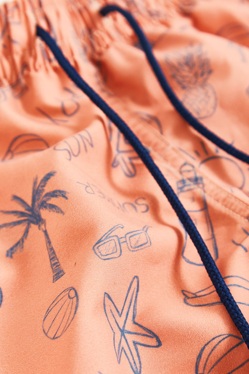 SHORT BAÑO BEACH NARANJA