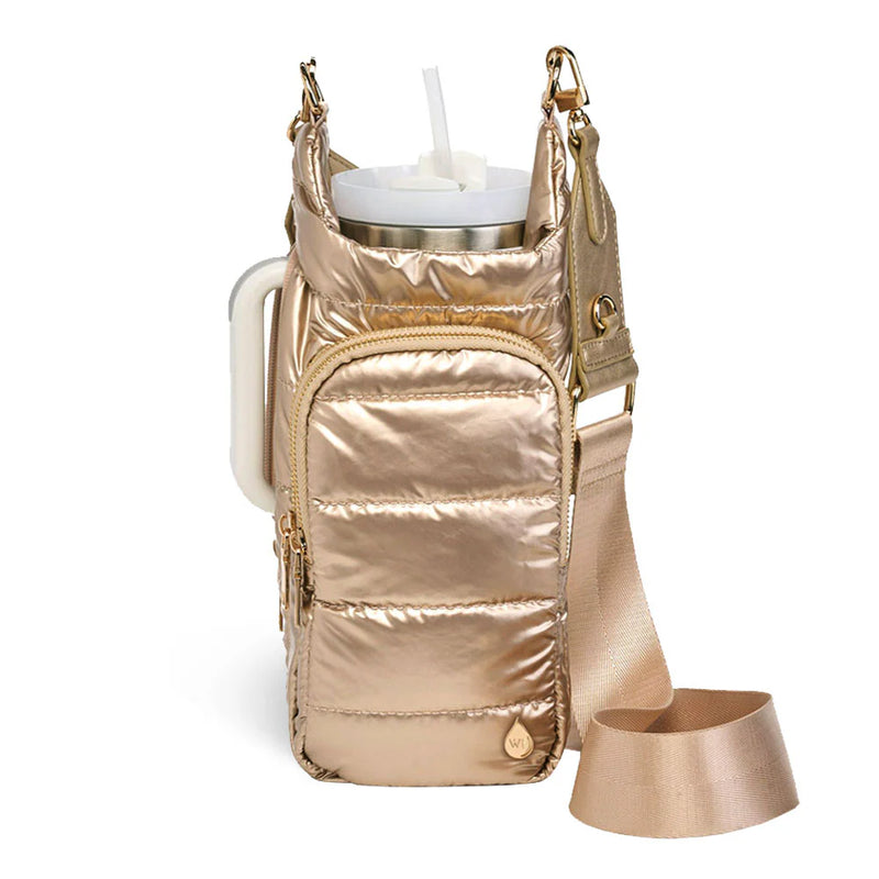 HYDROBAG HANDLE GOLD SHINY/ solid vegan leather strap