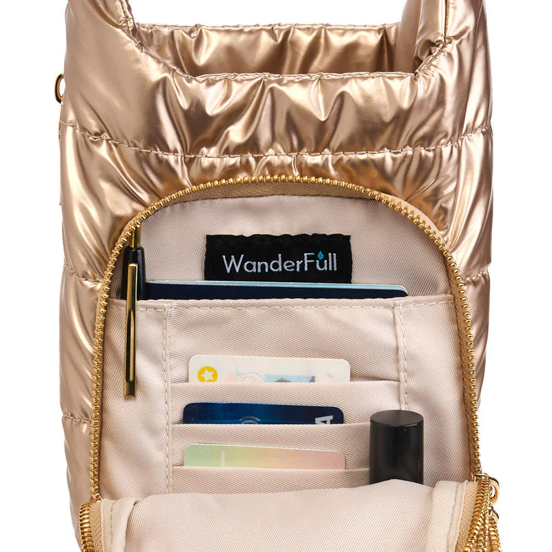 HYDROBAG HANDLE GOLD SHINY/ solid vegan leather strap