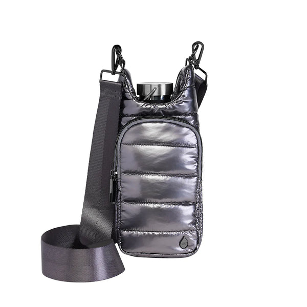 HYDROBAG Pewter Glossy Gunmetal hardwear bottle bag