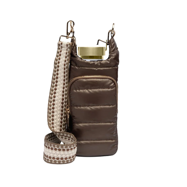 HYDROBAG chocolate Brown shiny bottle bag