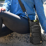 HYDROBAG Black Shiny gold hardware bottle bag