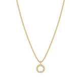 OCEAN WHITE CHIP WITH ZIRCONIA NECKLACE