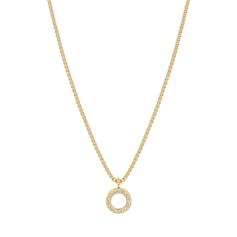 OCEAN WHITE CHIP WITH ZIRCONIA NECKLACE