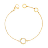 OCEAN WHITE CHAIN WHITE CHIP WITH ZIRCONIA BRACELET