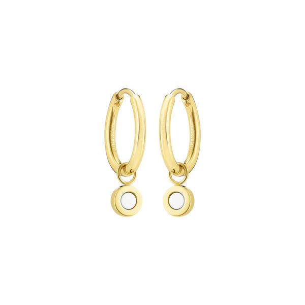 NEW WAVE HOOPS HANGING WHITE CHIP