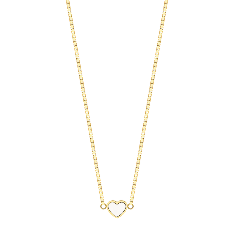 AMARE WHITE CHIP NECKLACE GOLD