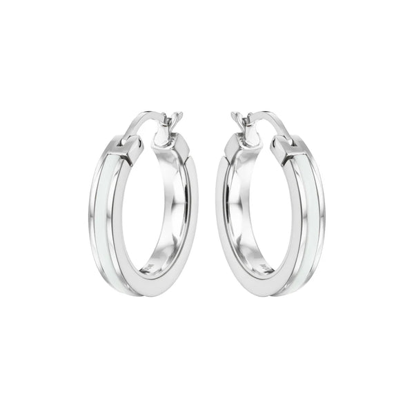 WEWA SINGLE WHITE HOOPS SILVER