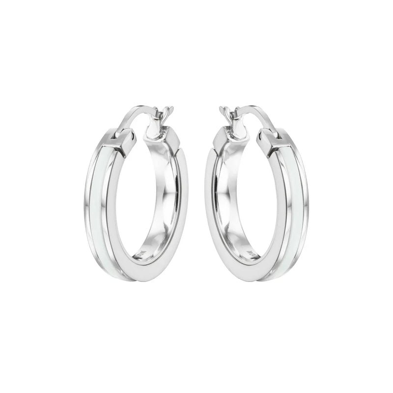 WEWA SINGLE WHITE HOOPS SILVER