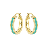 WEWA SINGLE TURQUOISE HOOPS