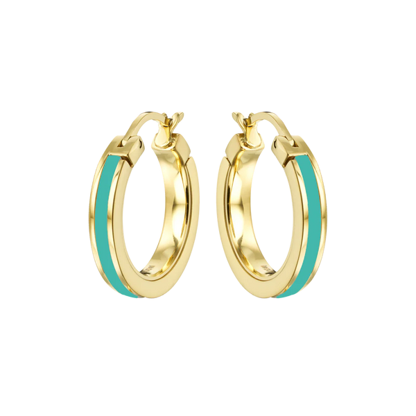 WEWA SINGLE TURQUOISE HOOPS