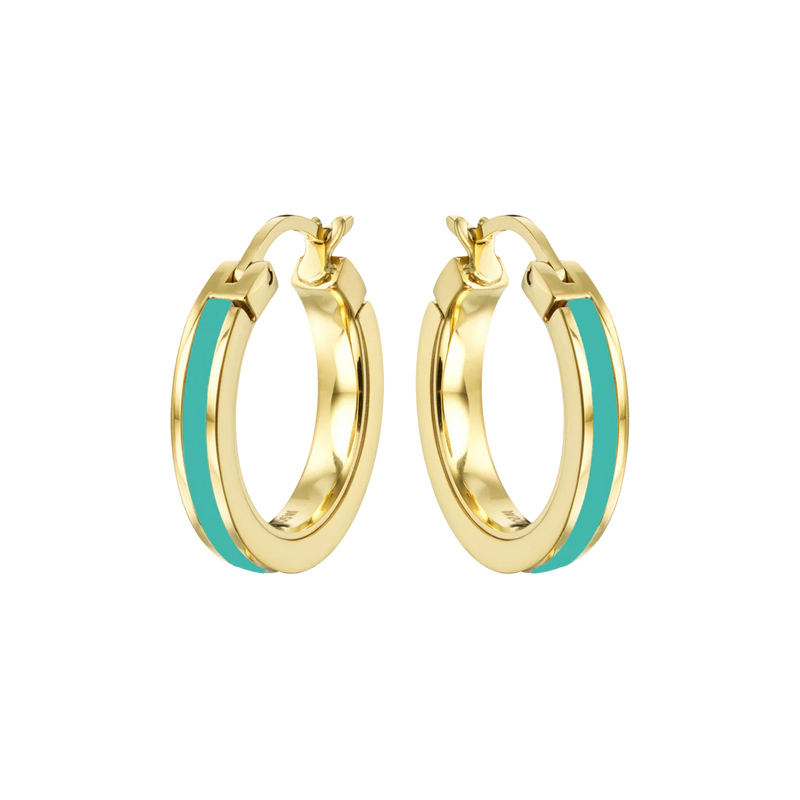 WEWA SINGLE TURQUOISE HOOPS