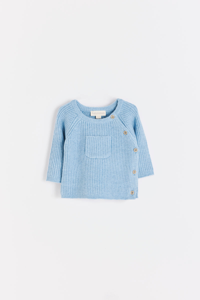 CARDIGAN MINI MOON CELESTE