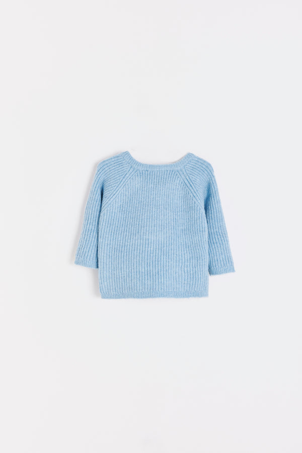 CARDIGAN MINI MOON CELESTE