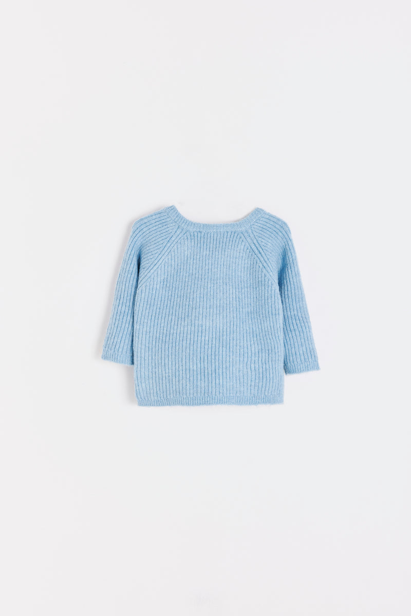 CARDIGAN MINI MOON CELESTE