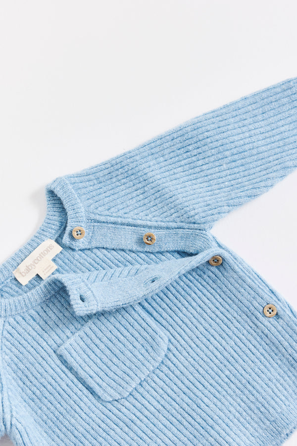 CARDIGAN MINI MOON CELESTE