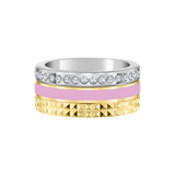 WEWA TUBE FONDANT PINK CHIP WITH ZIRCONIA RING