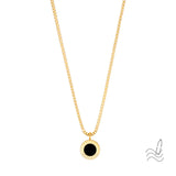 OCEAN BLACK CHIP NECKLACE