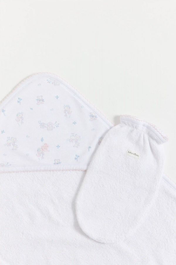 TOALLA CHICA  LITTLE PANDA ROSA