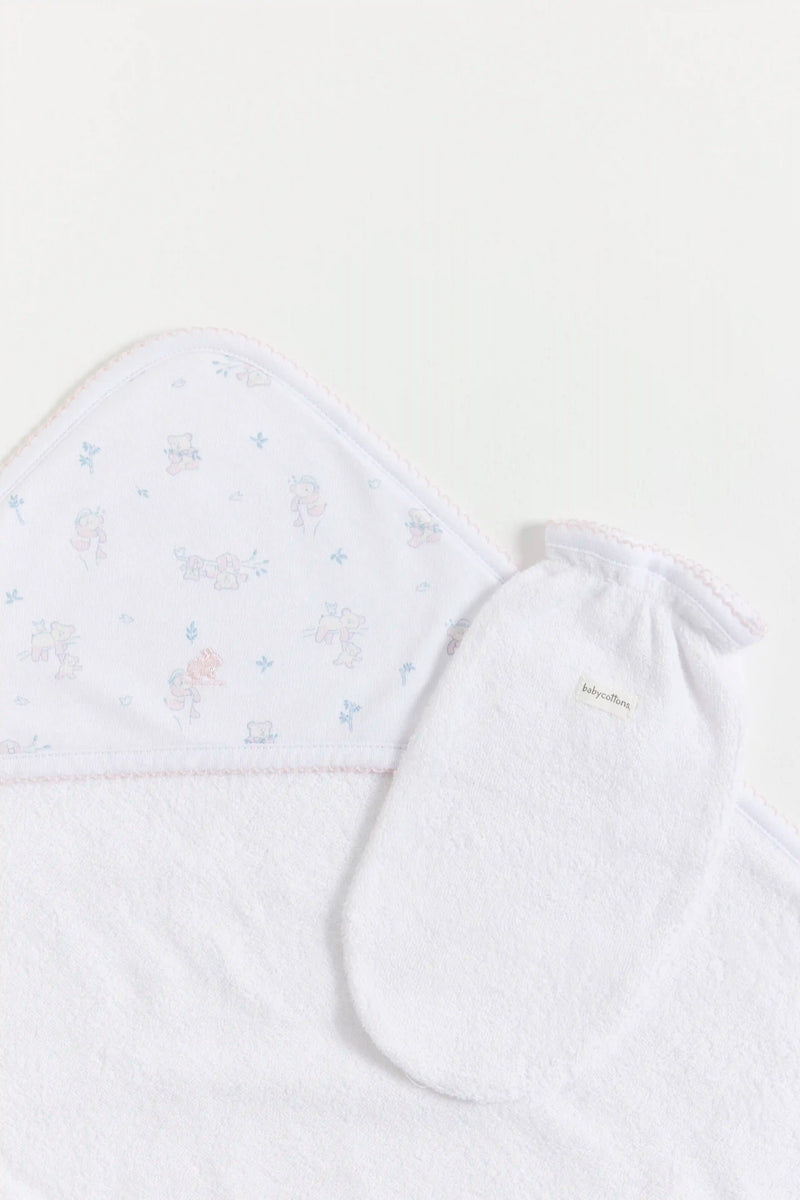 TOALLA CHICA  LITTLE PANDA ROSA