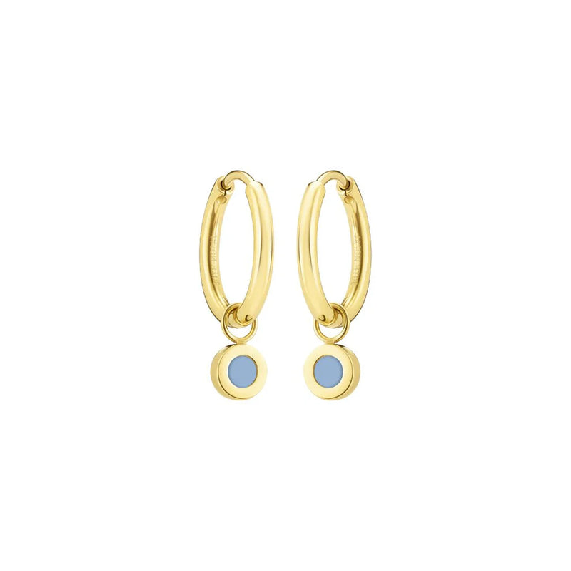 NEW WAVE HOOPS HANGING POWER BLUE CHIP