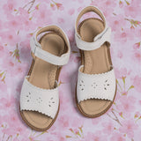 Classic Sandal w/scallop white