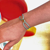 WEWA TURQUOISE CORD TURQUOISE CHIP BRACELET