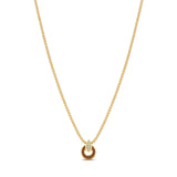 NEREIDA NUTSHELL CHIP WITH ZIRCONIA NECKLACE