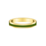 WEWA SINGLE OLIVE GREEN RING